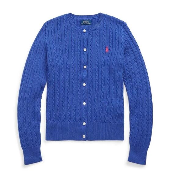 Polo Ralph Lauren Big Girls Mini Cable Cardigan Size 5 - Picture 6 of 6